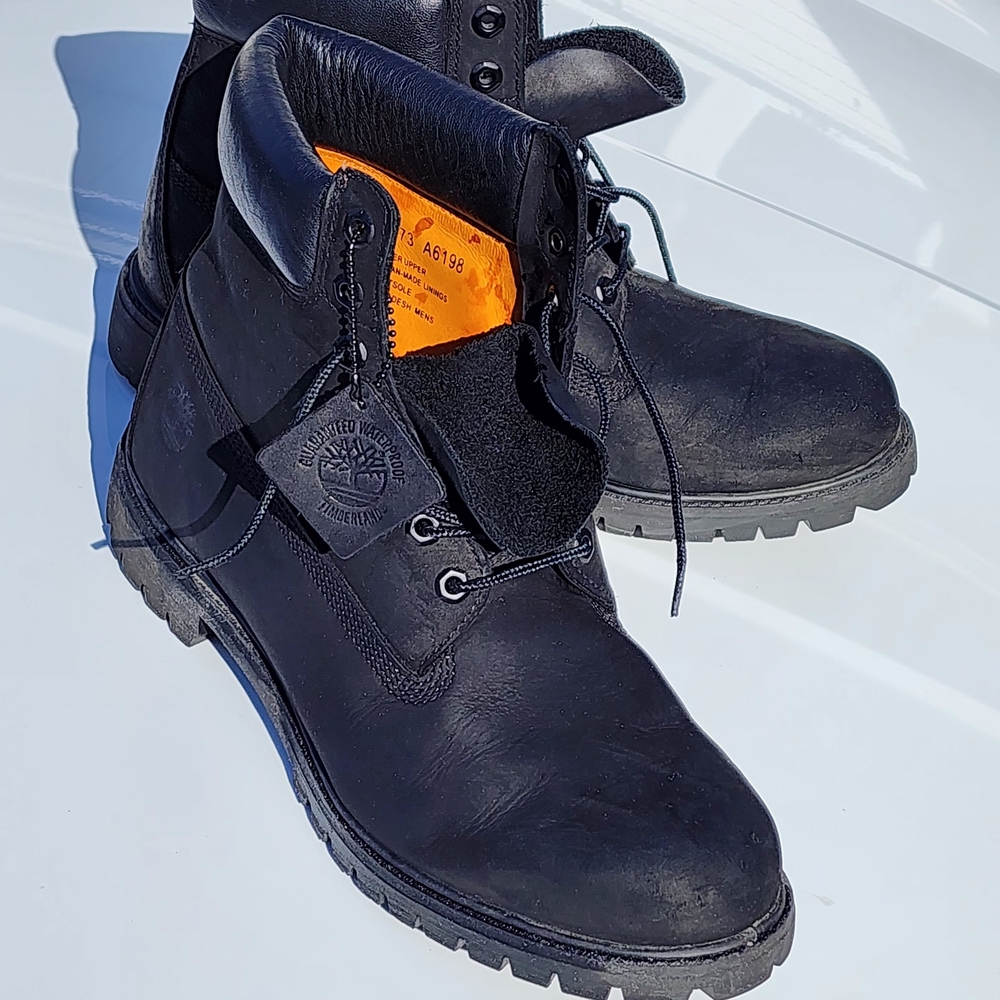 Timberland Men's Black Leather Boots